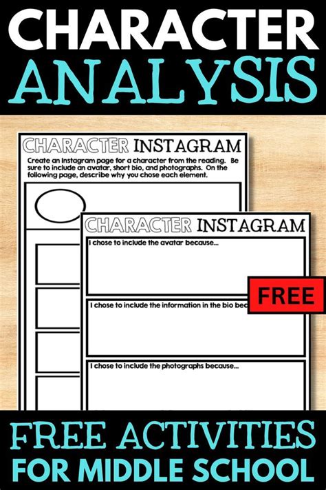 character analysis example middle school