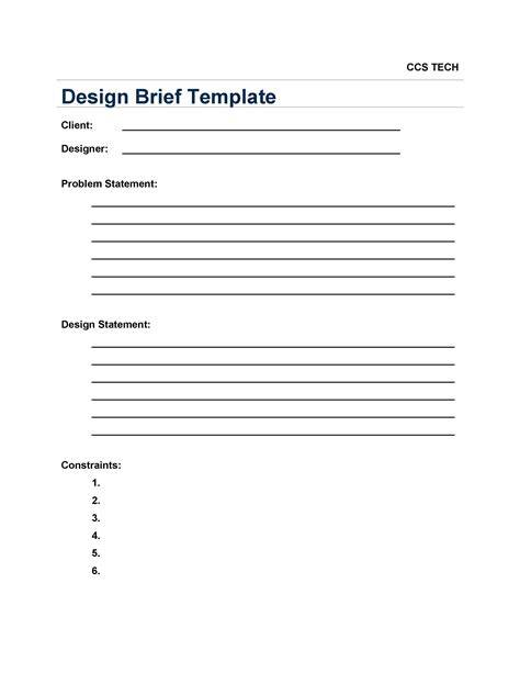 Character Design Brief Template