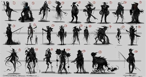 character design thumbnails