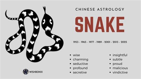 character of snake in chinese zodiac