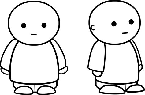 Outline Images Of Cartoon Characters