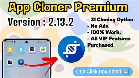 characteristic of App Cloner Premium Version