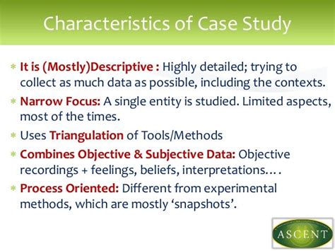 characteristics of case study method in psychology