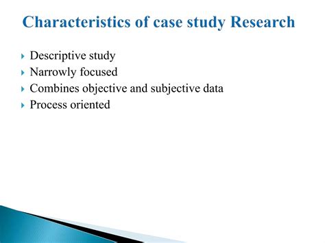 characteristics of case study research method