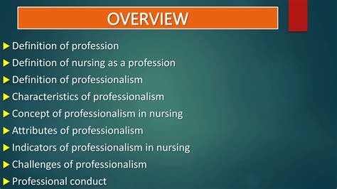 5 Key Nursing Characteristics