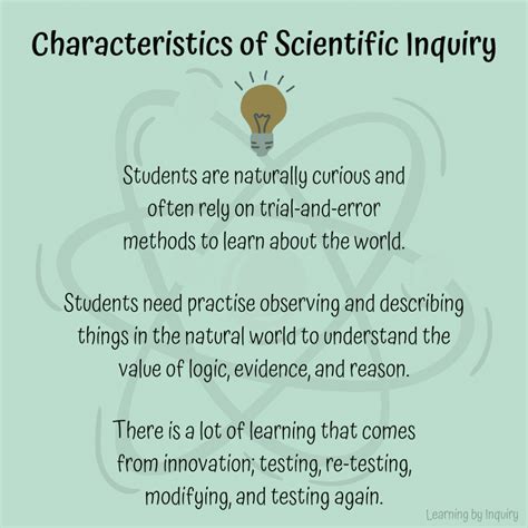 characteristics of scientific inquiry