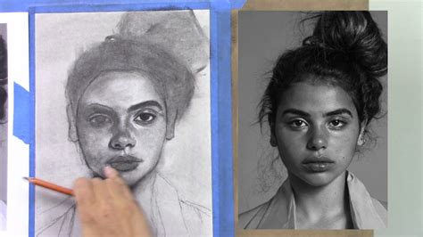 Charcoal Drawing Face Tutorial