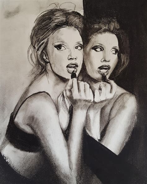Charcoal Drawing Mirror