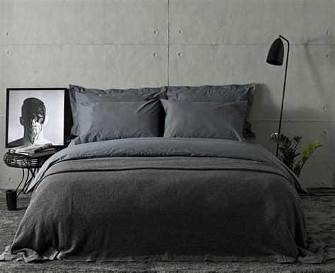 charcoal grey bed