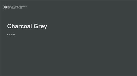 Charcoal Grey Color Code