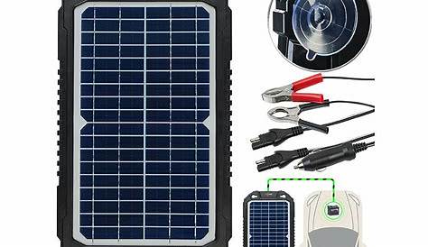 Chargeur solaire pour maintien Tension Batterie de Voiture