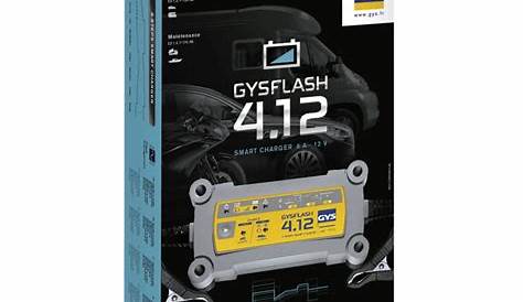 Chargeur Gysflash 4A automatique 90W pour batterie 12V GYS