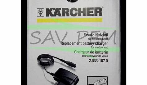 Chargeur de batterie pour lavevitres KARCHER Wv50 Leroy