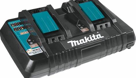 MAKITA Pack 4 batteries 18V 4Ah + chargeur double DC18RD