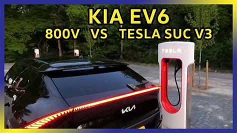 charging ev6 at tesla supercharger