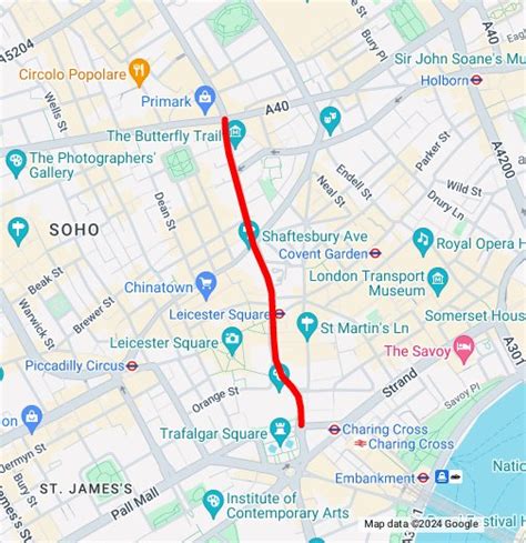 charing cross road map