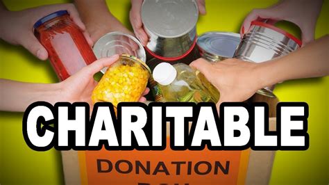 charitable meaning in english with example