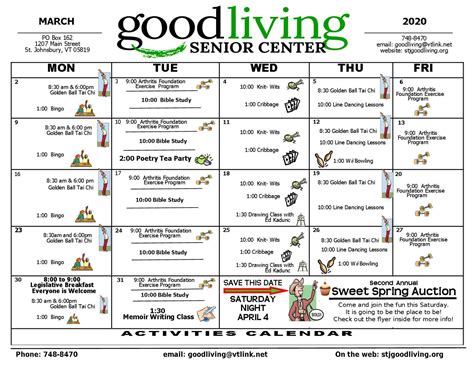 charles city activity calendar