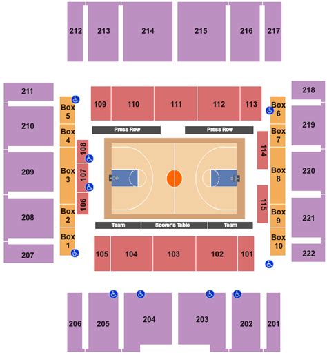 Charles E Smith Center Seating Chart