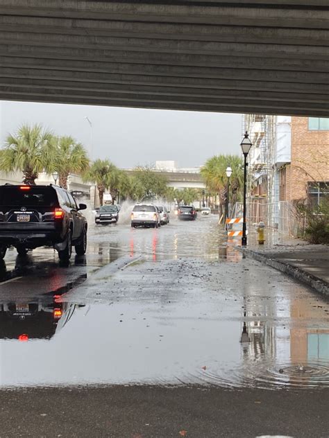 charleston road closures due to flooding