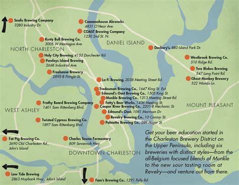 charleston sc breweries map