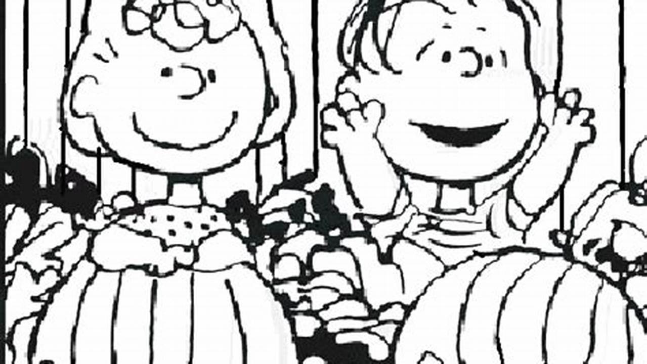 Unleash Your Creativity with Charlie Brown Fall Coloring Pages