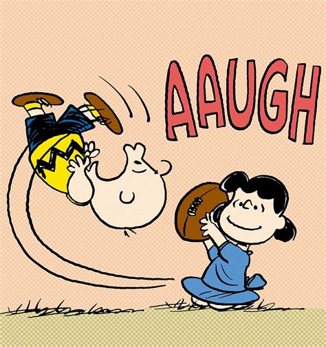 charlie brown and lucy football
