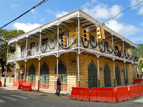 Historical Building in Charlotte Amalie, US Virgin Islands Editorial