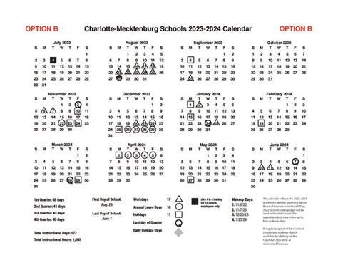 charlotte nc schools spring break 2024