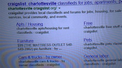 charlottesville craigslist