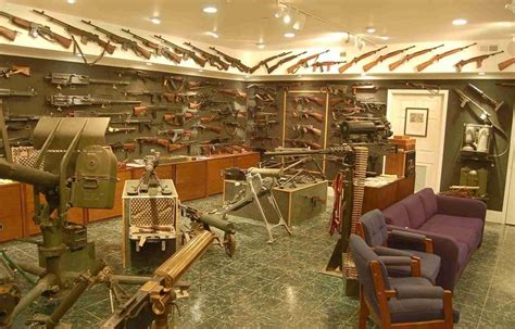 charlton heston's gun room