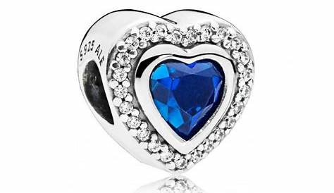 PANDORA Charm Cœur Bleu Scintillant 797608NANB