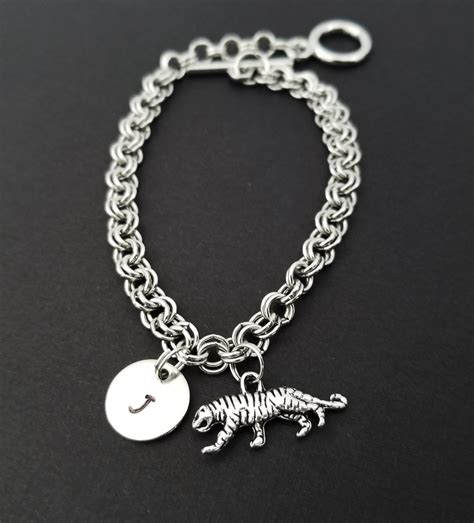Charm Bracelet With Tiger