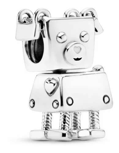 Bobby Bot Gog Charm 925 Sterling Silver Robot Dog Charm Beads Fit