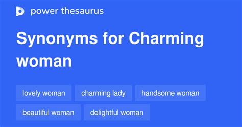 Synonyms For Charming Woman