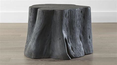 Charred Wood Accent Table