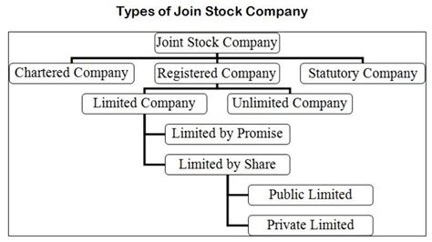 chart of joint stock company examples