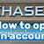 chase open account for minor