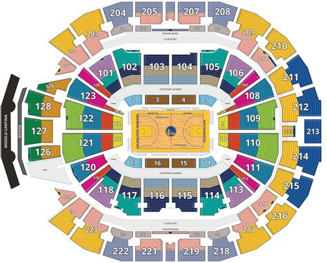 chase center warriors seating