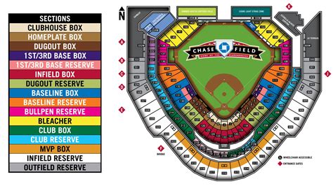 chase field seat map