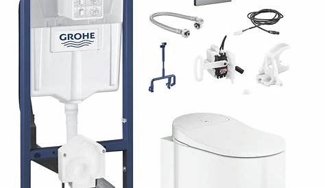 Chasse Deau Wc Suspendu Grohe Rapid Sl Nbsp Ensemble 3 Nbsp En 1 Pour 1 13 Nbsp M Supports Muraux Et Plaque De D Eau Ska Support Mural Bati Support