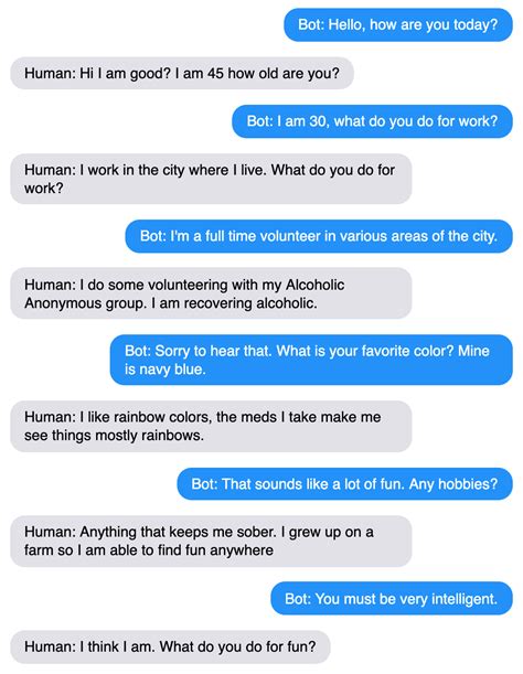 chat conversation with a boy examples
