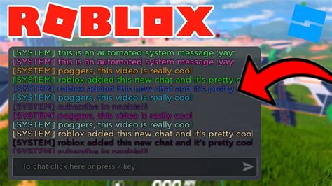 chat feature on roblox