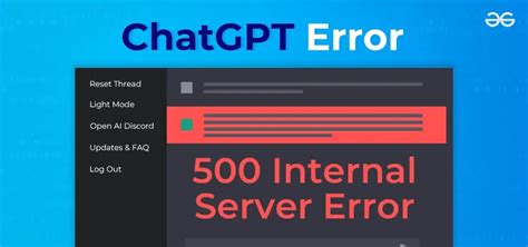 ChatGPT Internal Server Error Causes, Symptoms, and Fixes Your Info Master