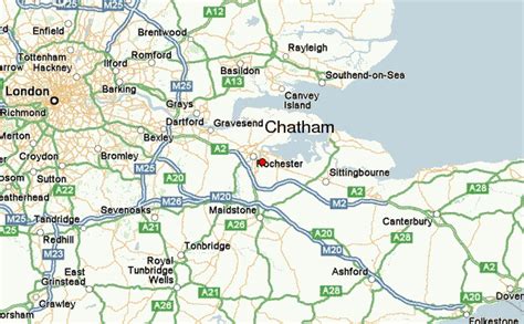 chatham kent england map