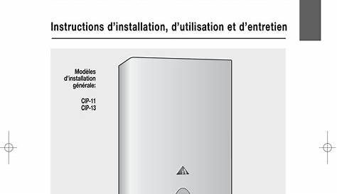 Chauffe Eau Cointra Mode Demploi Ariston