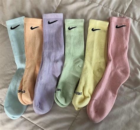 Nike chaussettes coloré color pastel pastel arcenciel 1 Etsy