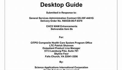 Chcs Workload Desktop Guide