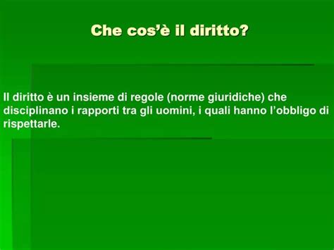 che cose il diritto