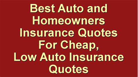 Cheap Car And Home Insurance Quotes
